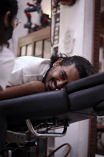A Man Creating Tattoo