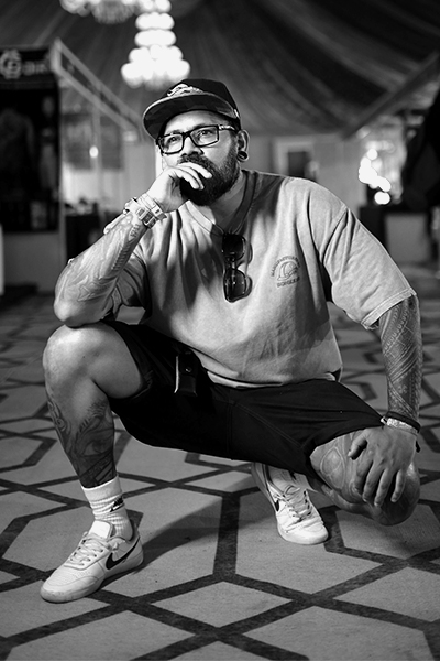 Sameer Patange, renowned Indian tattoo artist and founder of KRAAYONZ STUDIOS.